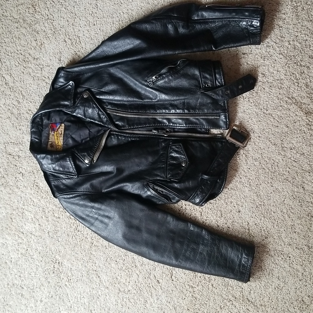 Black Leather Motorcycle Jacket